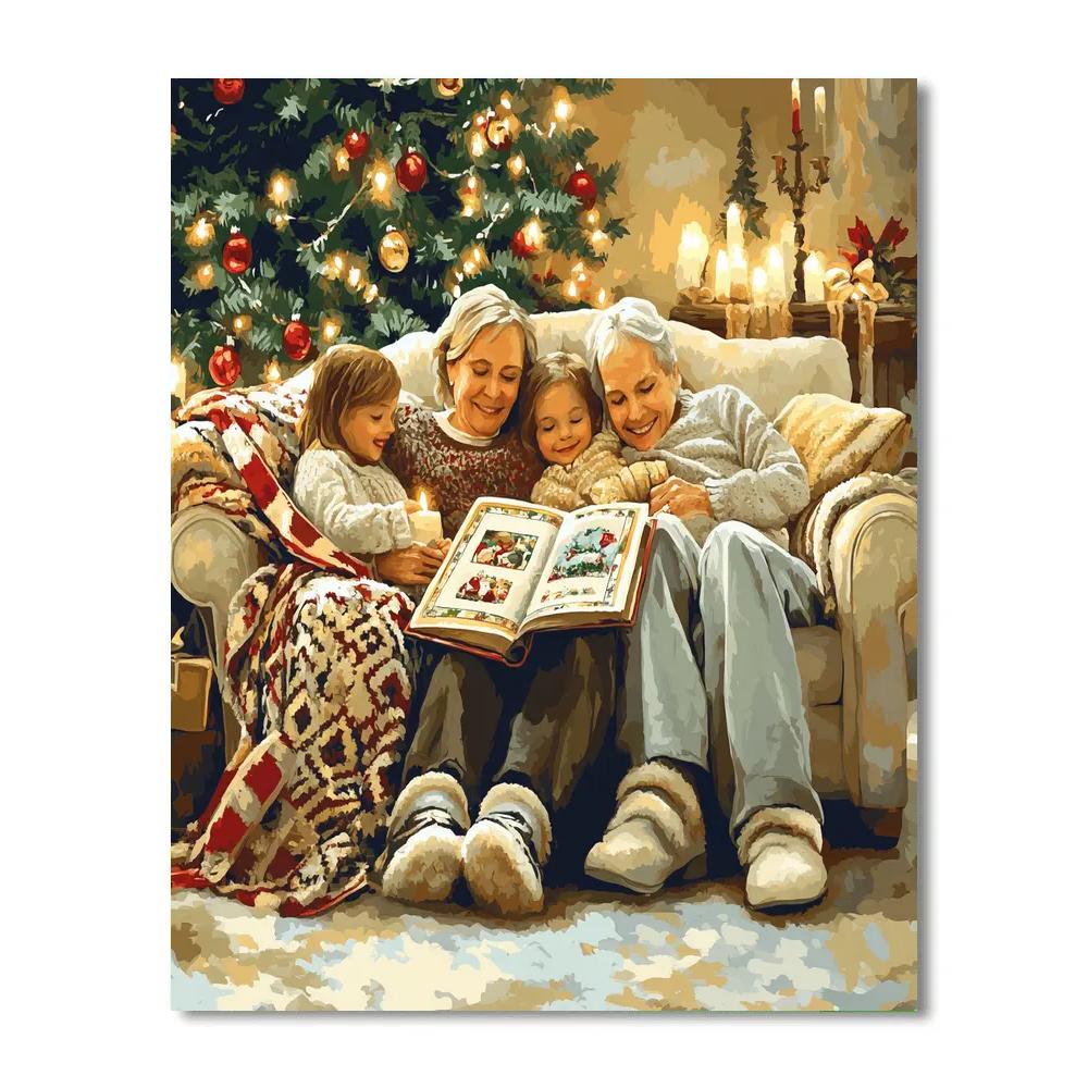 Christmas Eve Storytime Number painting