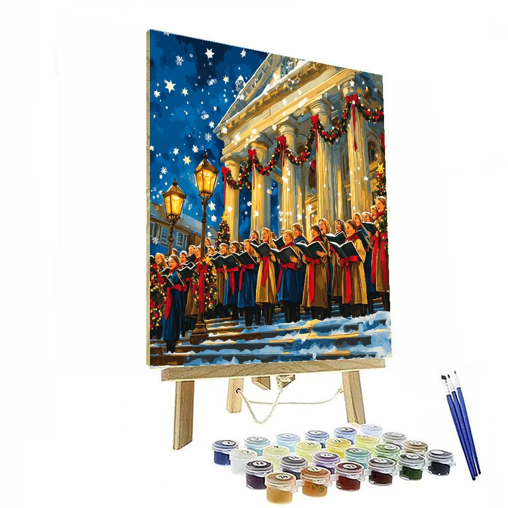 Choir On The Town Hall Steps Number painting