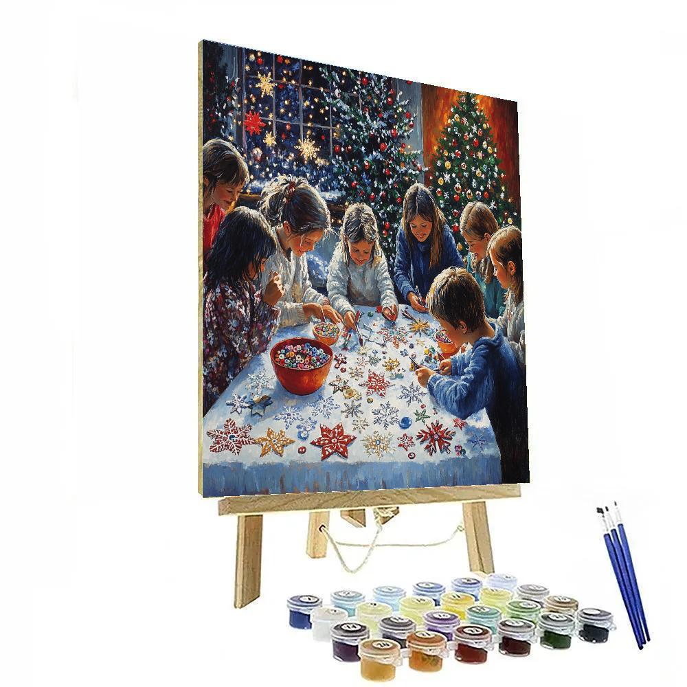 Christmas Craft Corner Gathering paint by number
