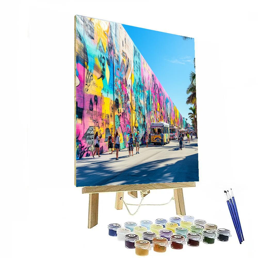 Wynwood Walls Street Art District Miami United States Number painting