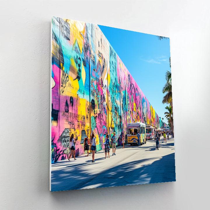 Wynwood Walls Street Art District Miami United States Number painting