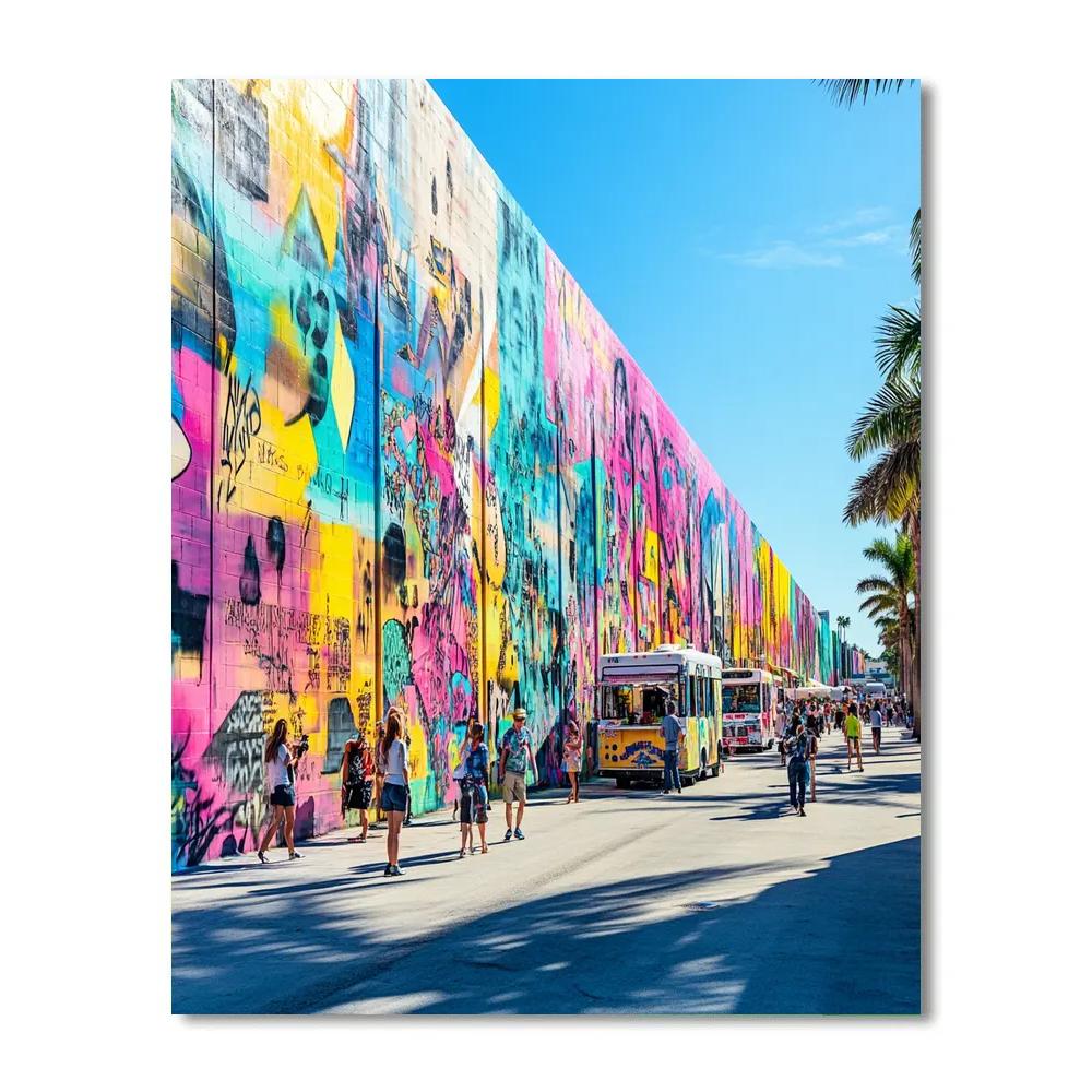Wynwood Walls Street Art District Miami United States Number painting