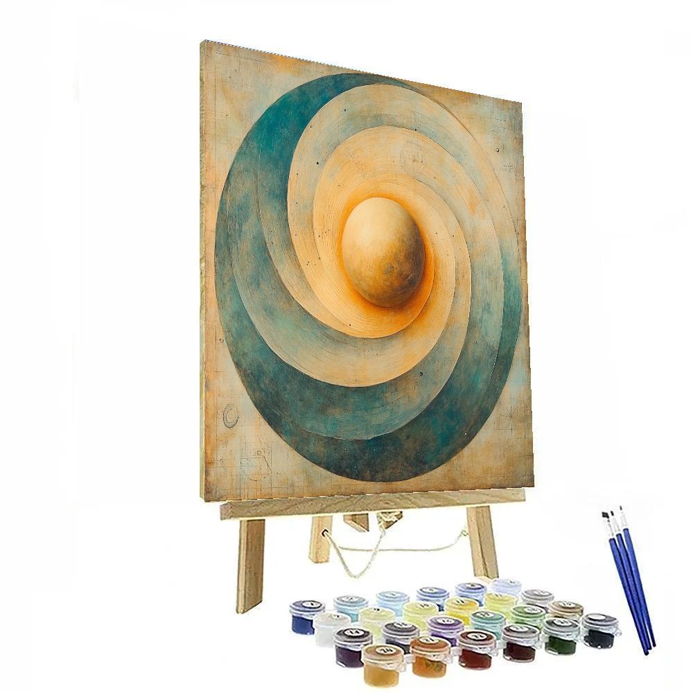 Leonardo Da Vinci Inspired Celestial Orrery Of The Solar Winds Paint by numbers kits