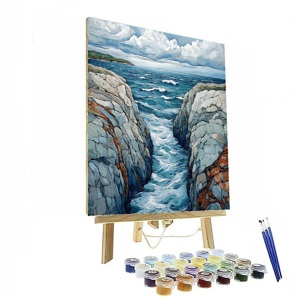Arthur Lismer Inspired Whitecaps Through Island Narrows Paint by numbers kits