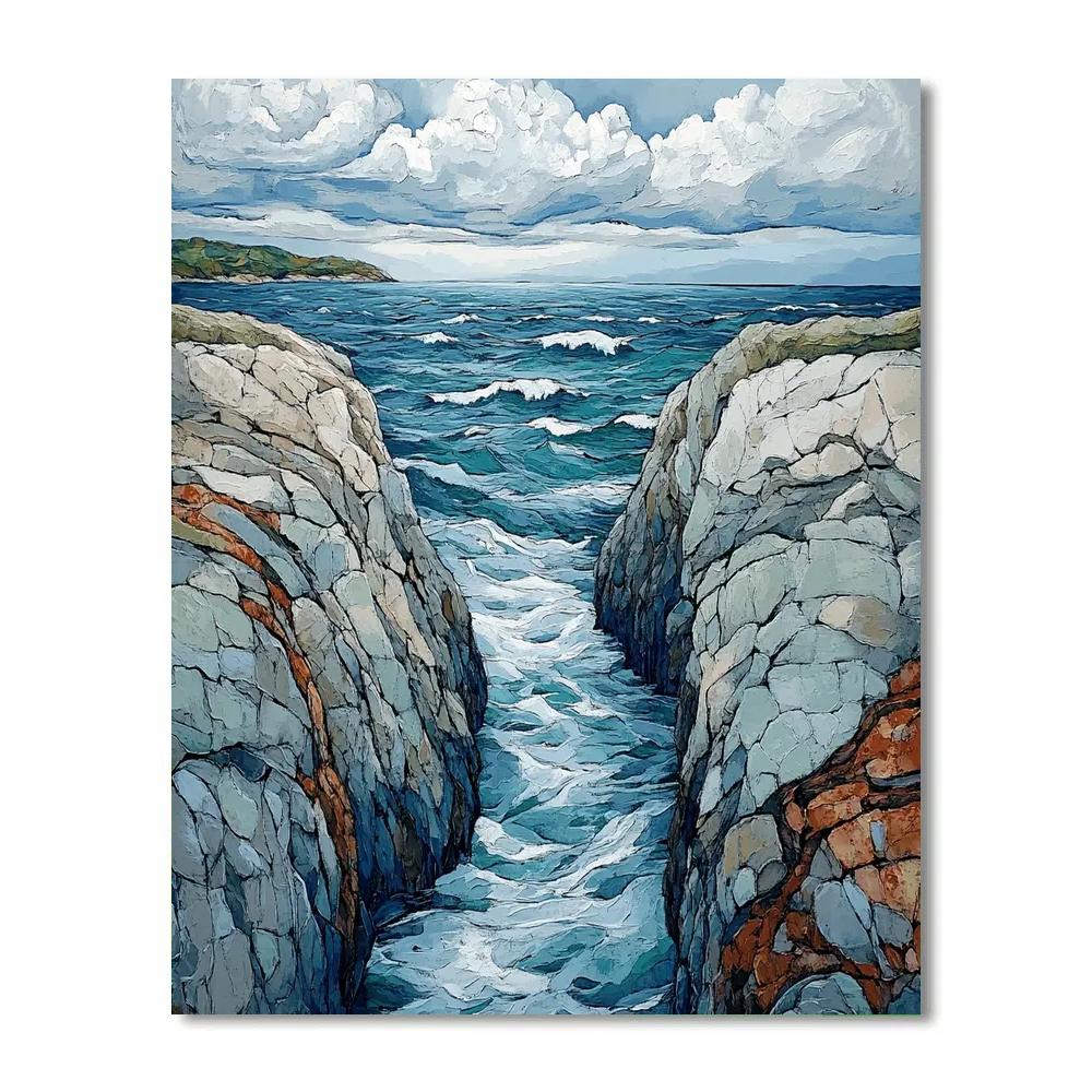 Arthur Lismer Inspired Whitecaps Through Island Narrows Paint by numbers kits