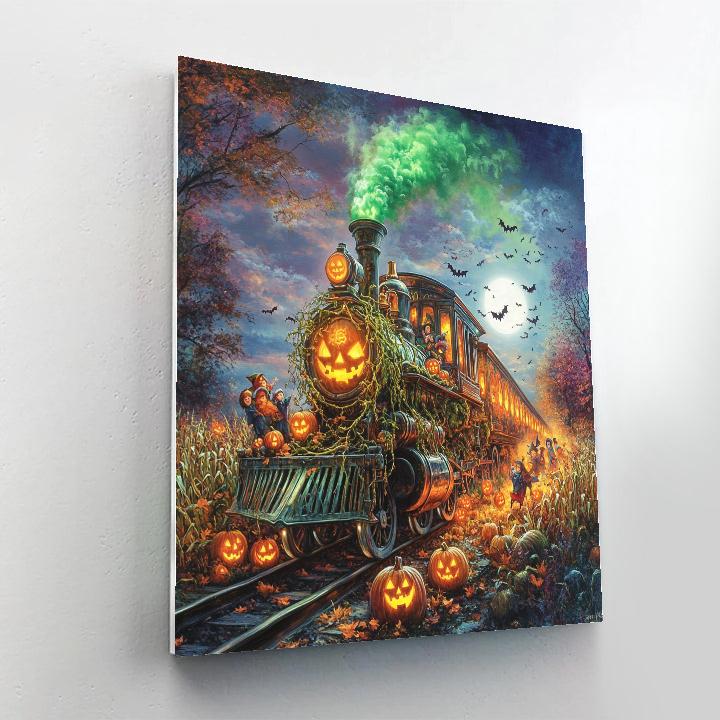Harvest Train Halloween Special painting number kit