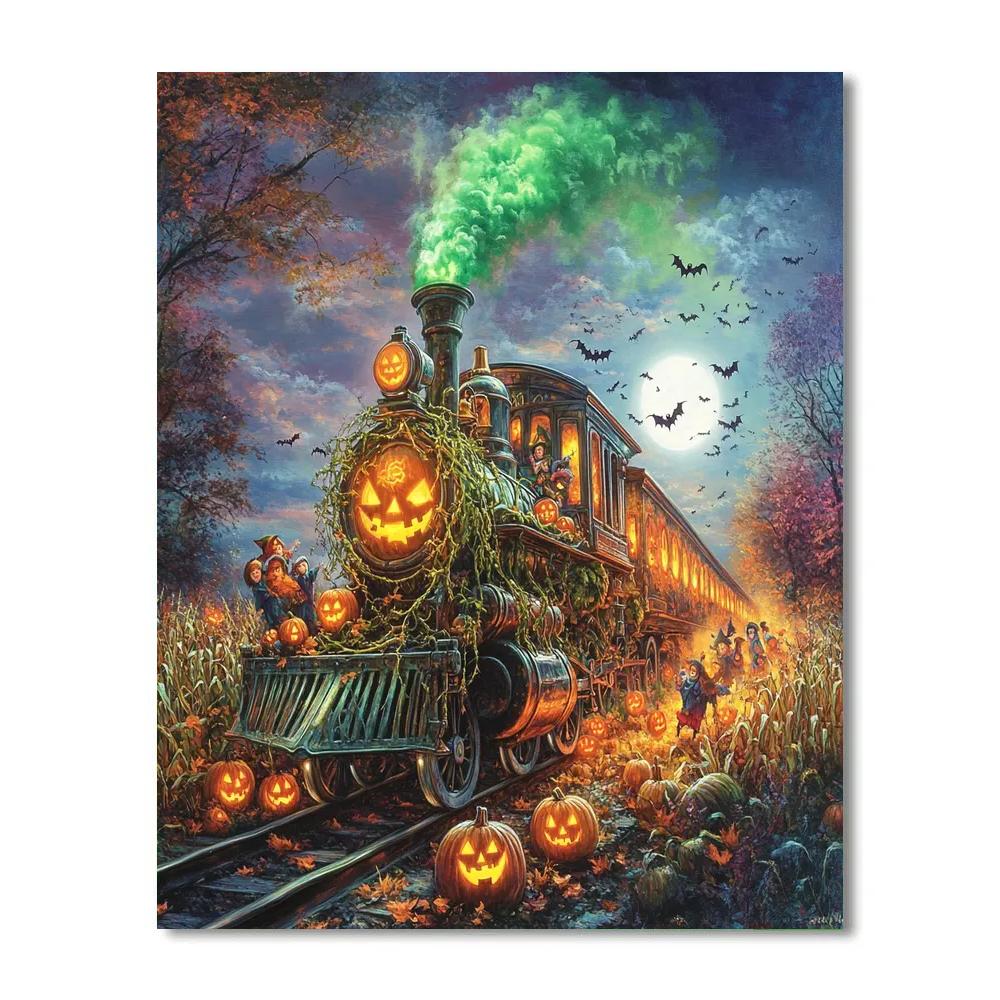 Harvest Train Halloween Special painting number kit
