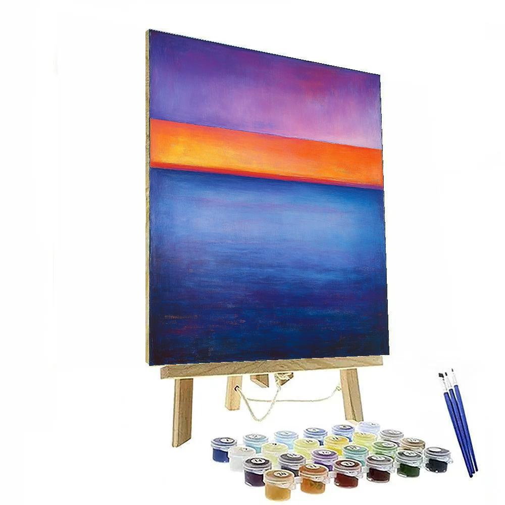 Rothko Inspired Twilight Over The Ocean Painting by numbers kit