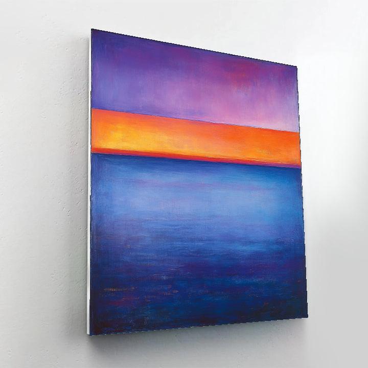 Rothko Inspired Twilight Over The Ocean Painting by numbers kit