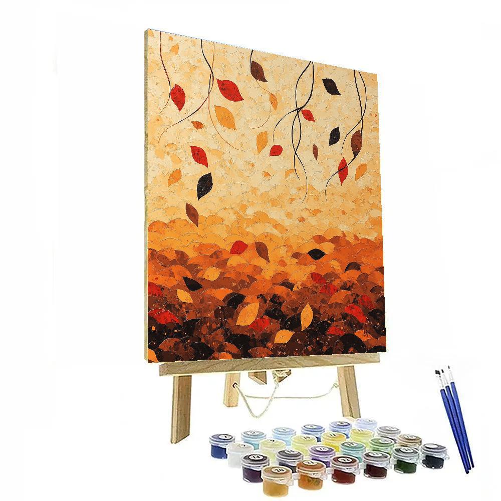 Jackson Pollock Inspired Autumn Ember Driftfield Paint by numbers kits