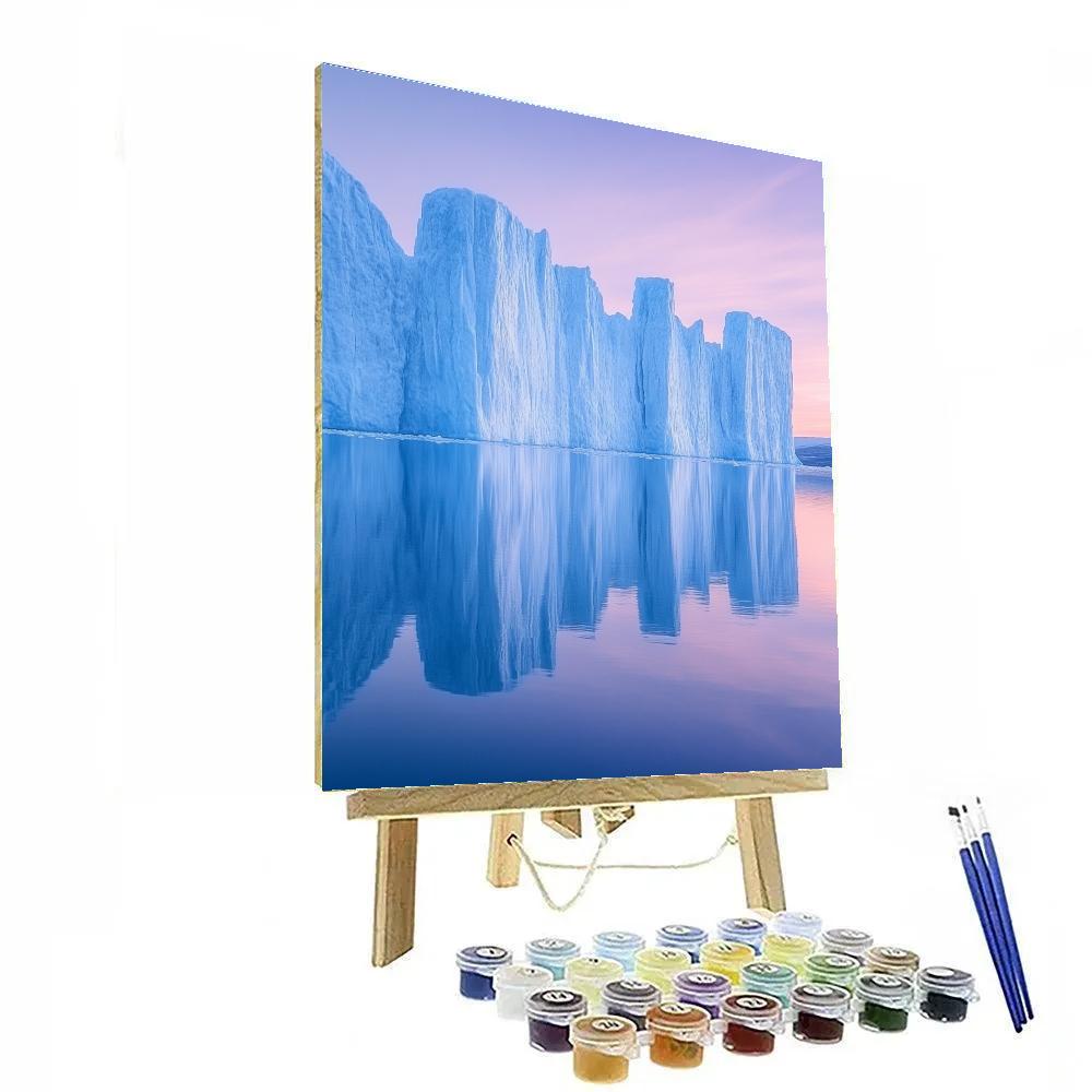 Lawren Harris Inspired Luminous Glacier Bay Stillness paint by number