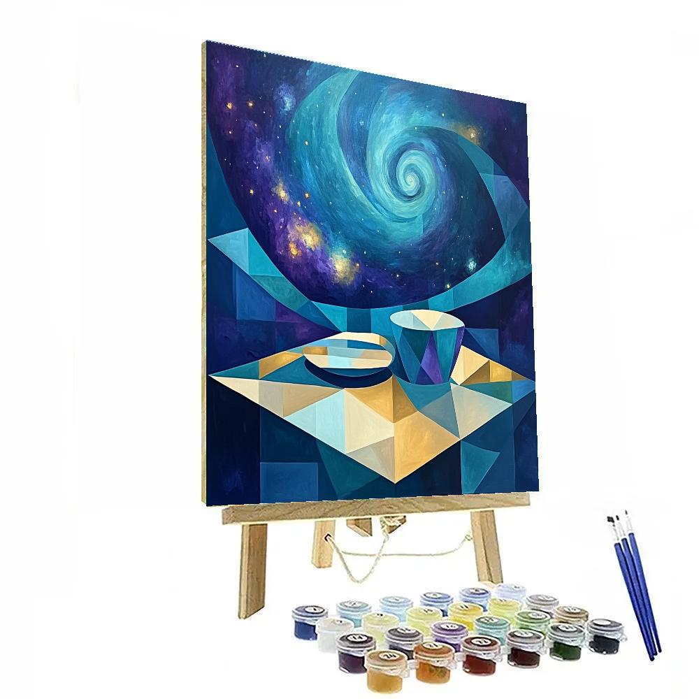 Pablo Picasso Inspired Cubist Nebula Still Life Painting by numbers kit