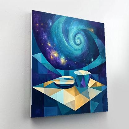 Pablo Picasso Inspired Cubist Nebula Still Life Painting by numbers kit