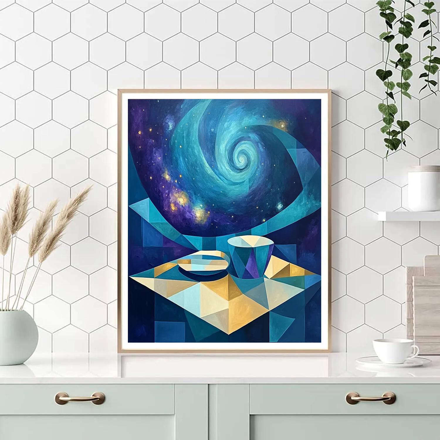 Pablo Picasso Inspired Cubist Nebula Still Life Painting by numbers kit