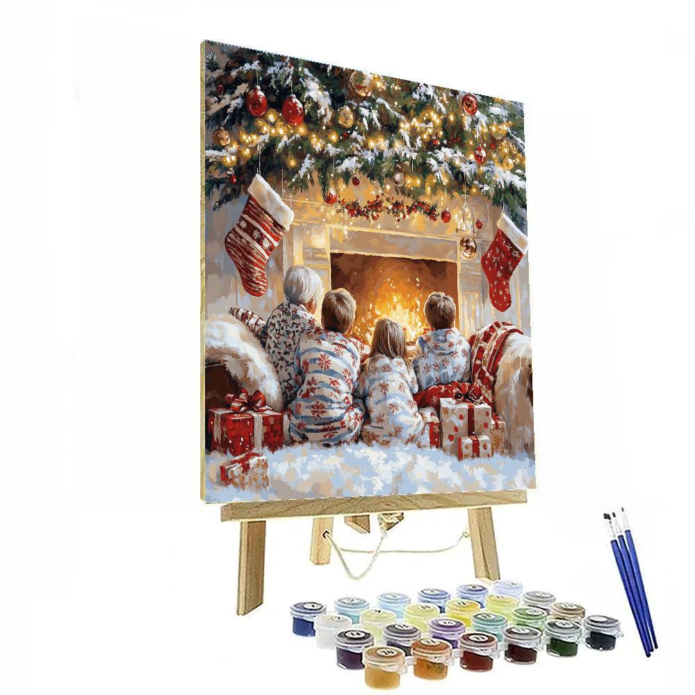 Christmas Eve Storytime Painting by numbers kit