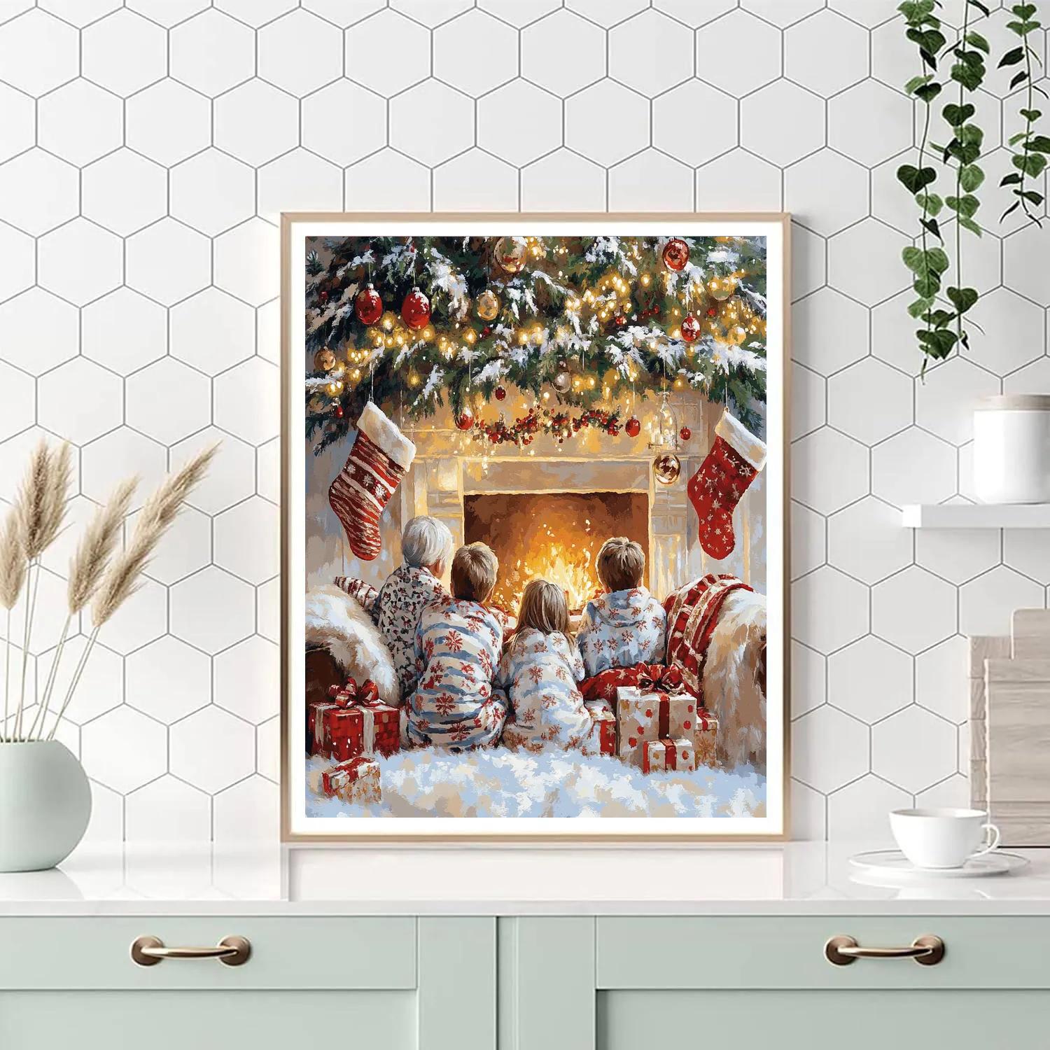 Christmas Eve Storytime Painting by numbers kit