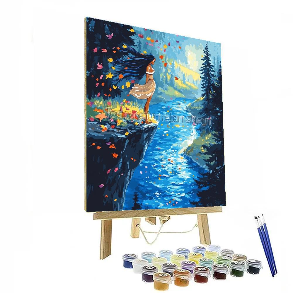 Pocahontas River Breeze Journey Disney Inspired Painting by numbers kit