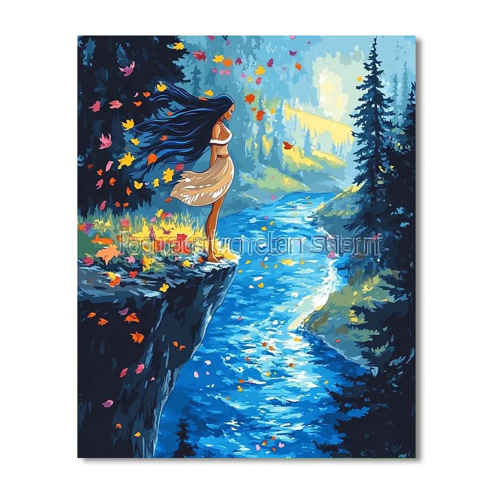 Pocahontas River Breeze Journey Disney Inspired Painting by numbers kit