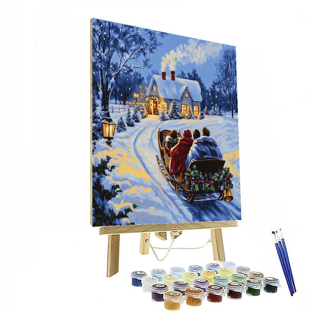 Sleigh Ride Homecoming paint by number