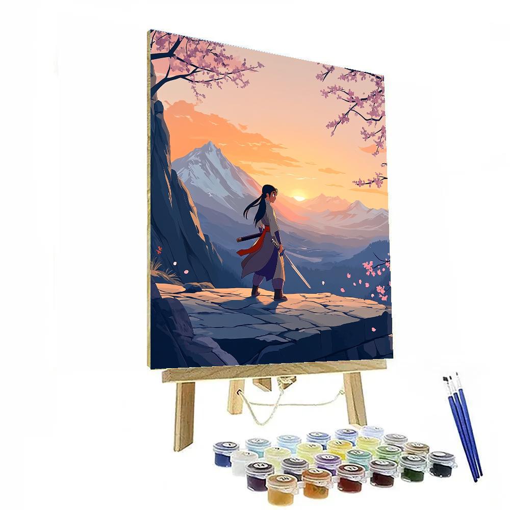 Mulan Mountain Training Dawn Disney Inspired Paint by numbers kits