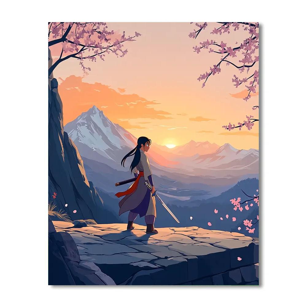 Mulan Mountain Training Dawn Disney Inspired Paint by numbers kits