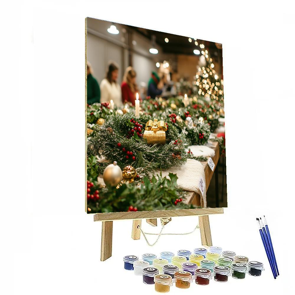 Wreath Making Workshop Number painting