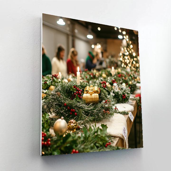 Wreath Making Workshop Number painting
