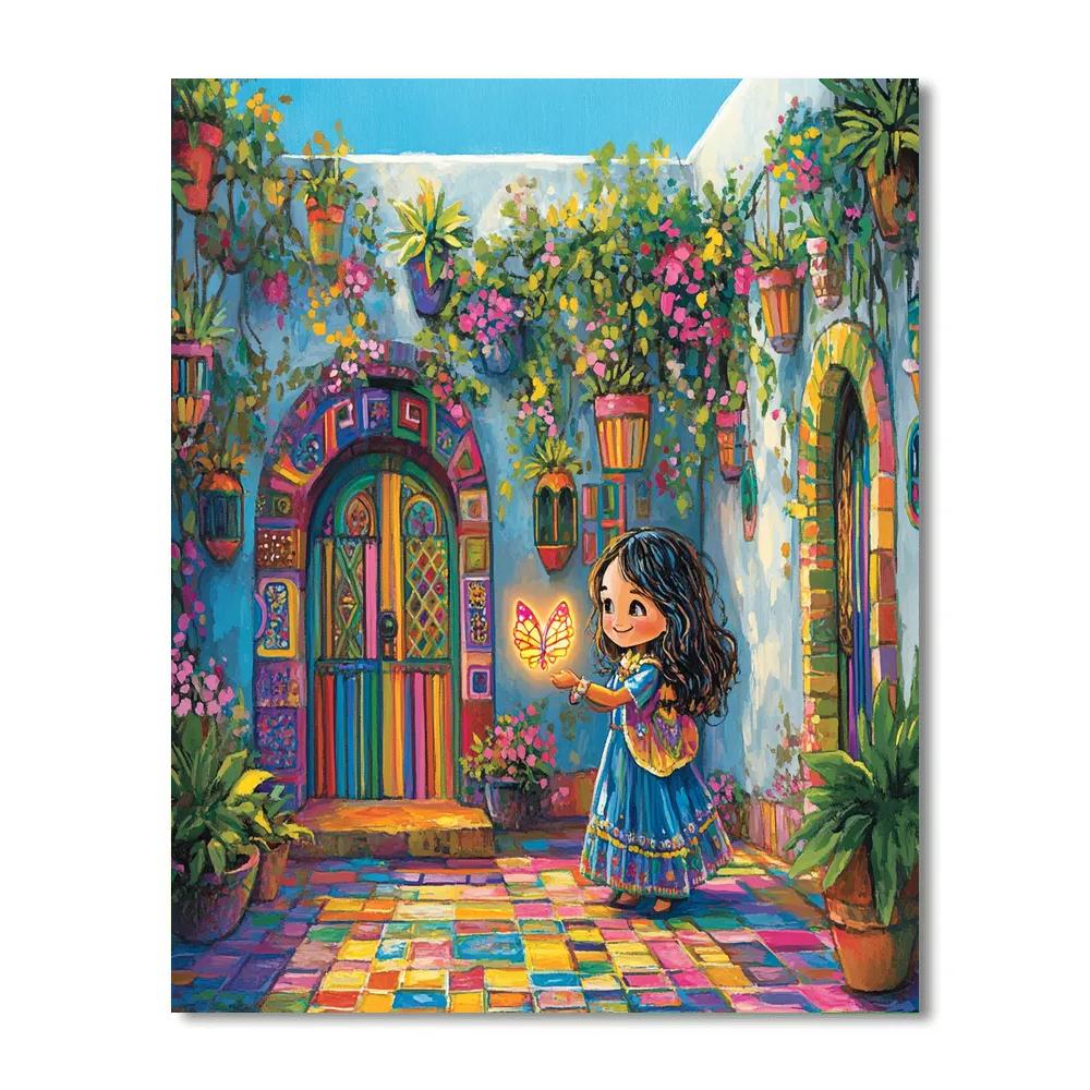 Mirabel Magical Courtyard Discovery Disney Inspired Paint by numbers art