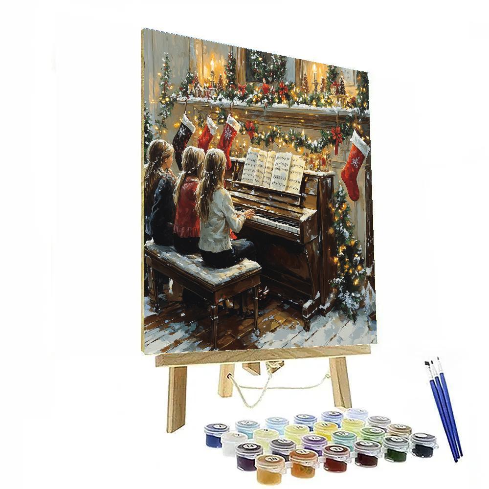 Fireside Carol Rehearsal Number painting