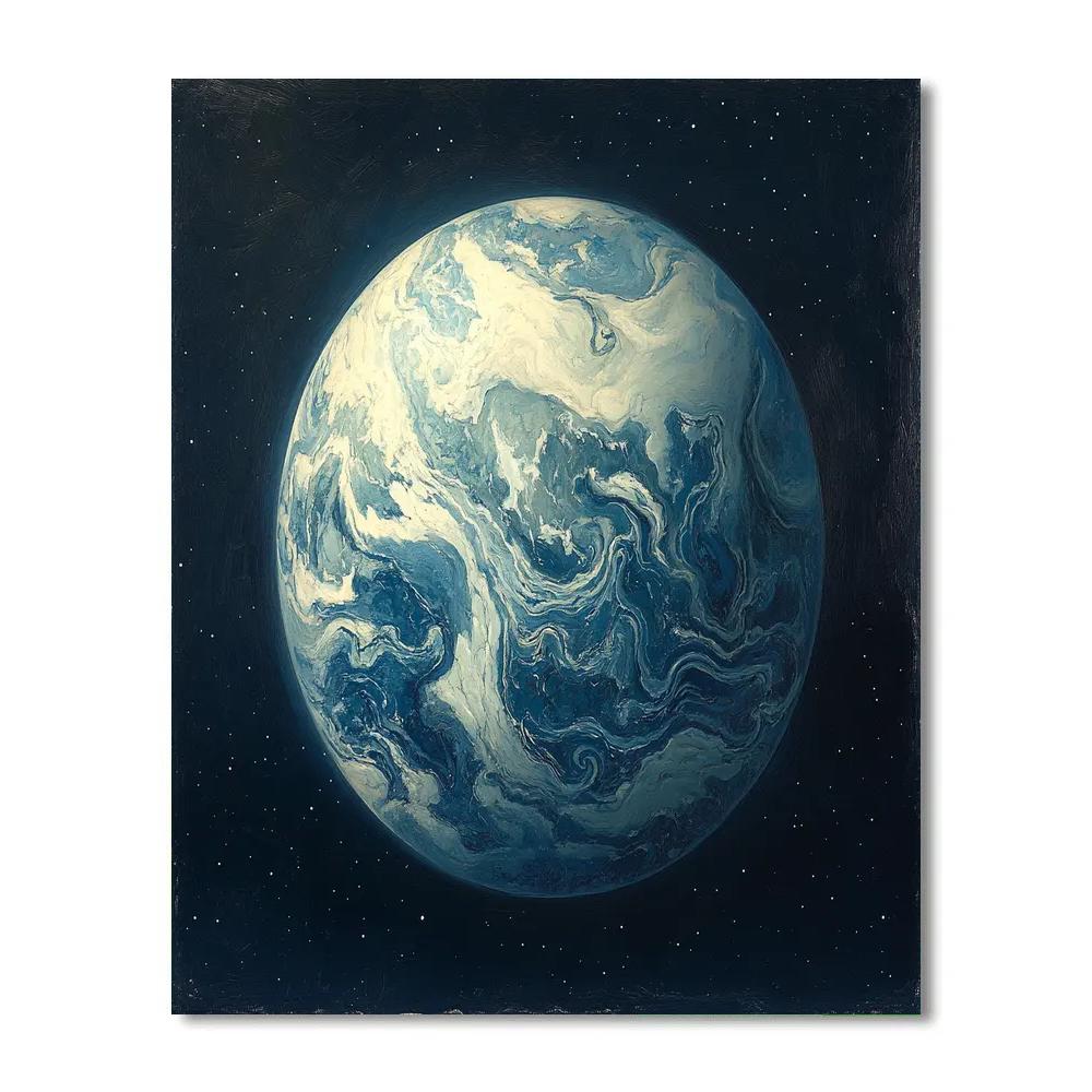 Michelangelo Inspired Celestial Tidal Sphere paint by color