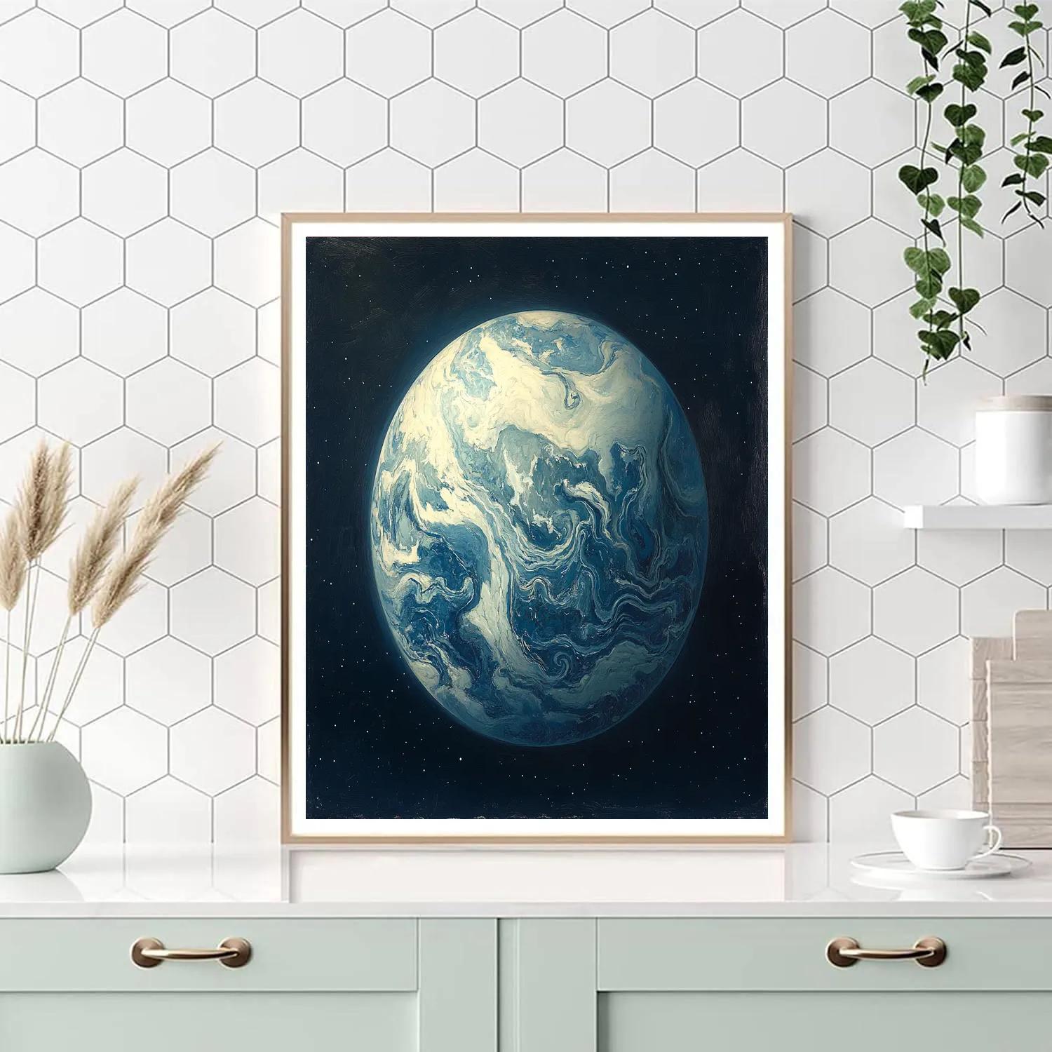 Michelangelo Inspired Celestial Tidal Sphere paint by color