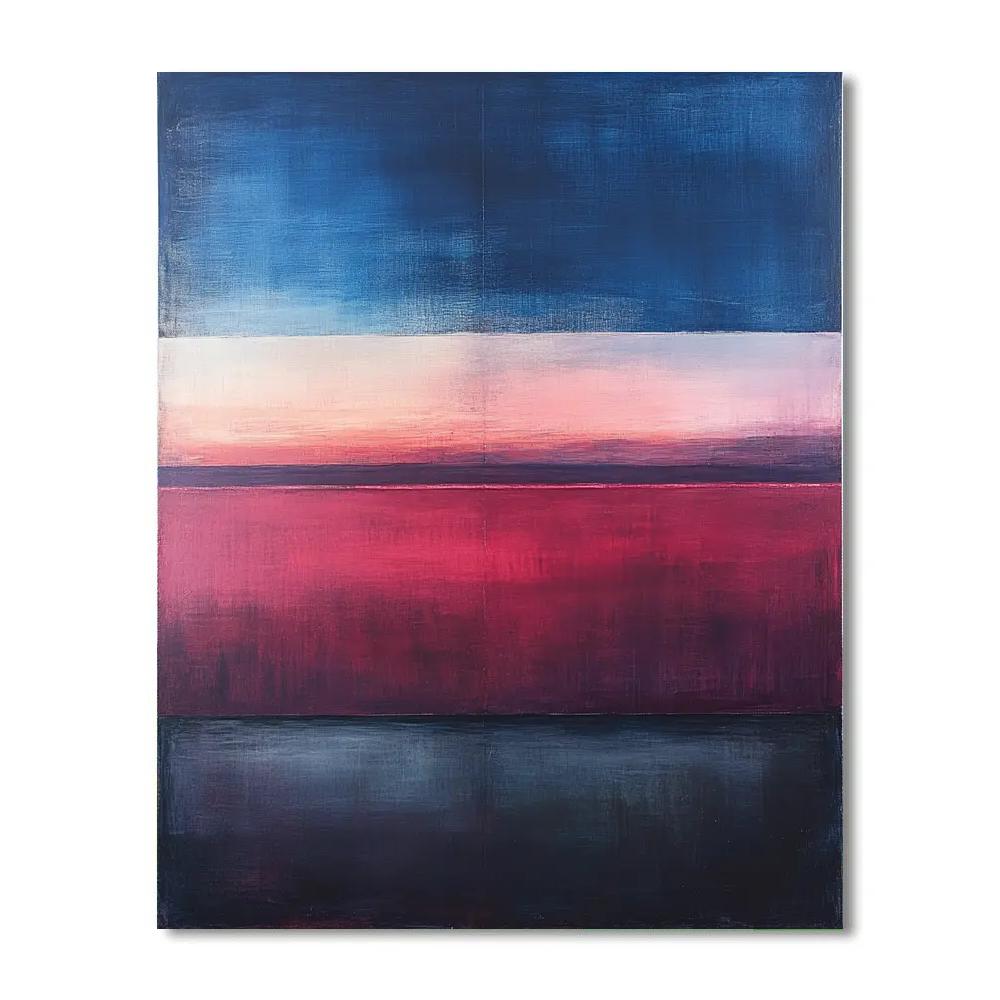 Mark Rothko Inspired Dusk Horizon painting number kit