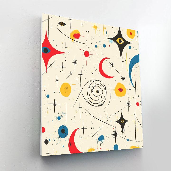 Joan Miró Inspired Celestial Carnival Of Colors Paint by numbers kits
