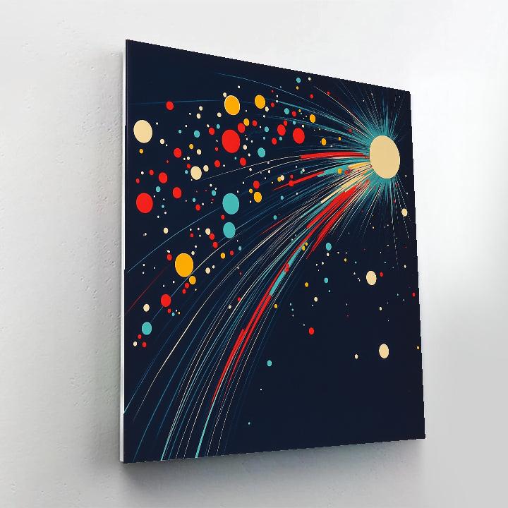 Joan Miró Inspired Dream Orbits Of The Midnight Sky Number painting
