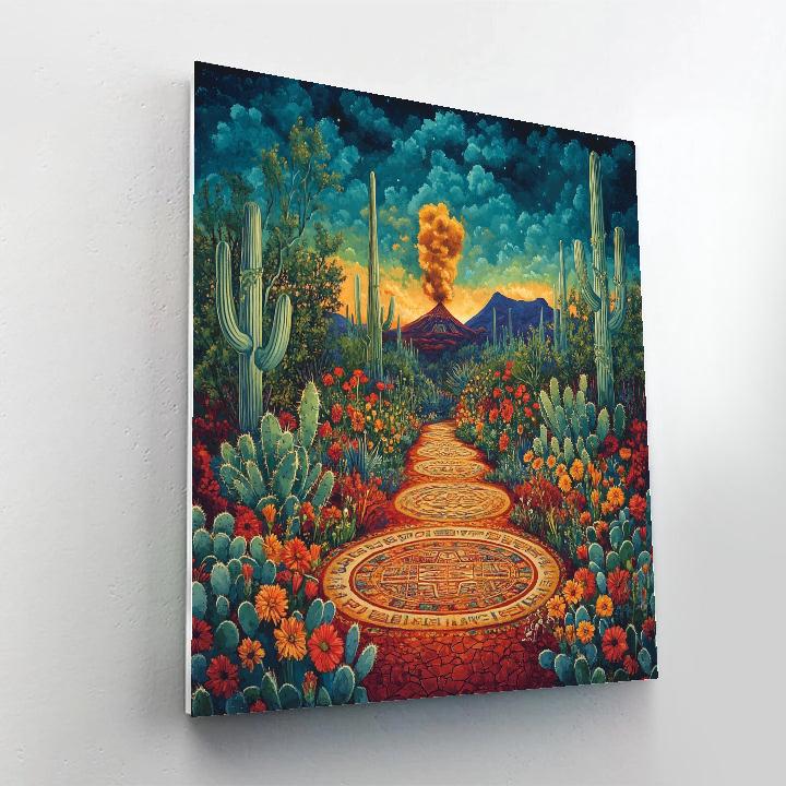 Frida Kahlo Inspired Garden Of Ancestral Echoes DIY paint by numbers