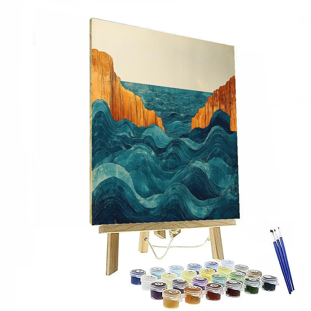 Max Ernst Inspired Tidal Dreamscape paint by numbers