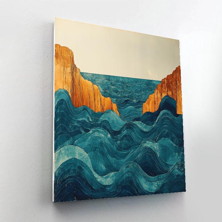 Max Ernst Inspired Tidal Dreamscape paint by numbers