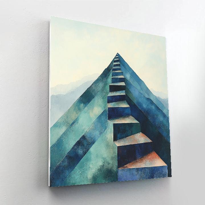 Paul Cézanne Inspired Mountain Of Shifting Facets paint by numbers