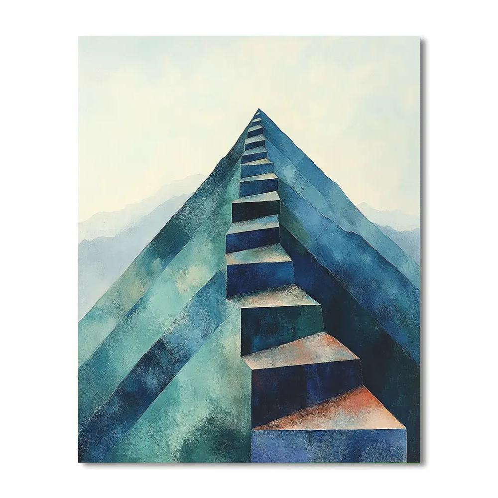 Paul Cézanne Inspired Mountain Of Shifting Facets paint by numbers