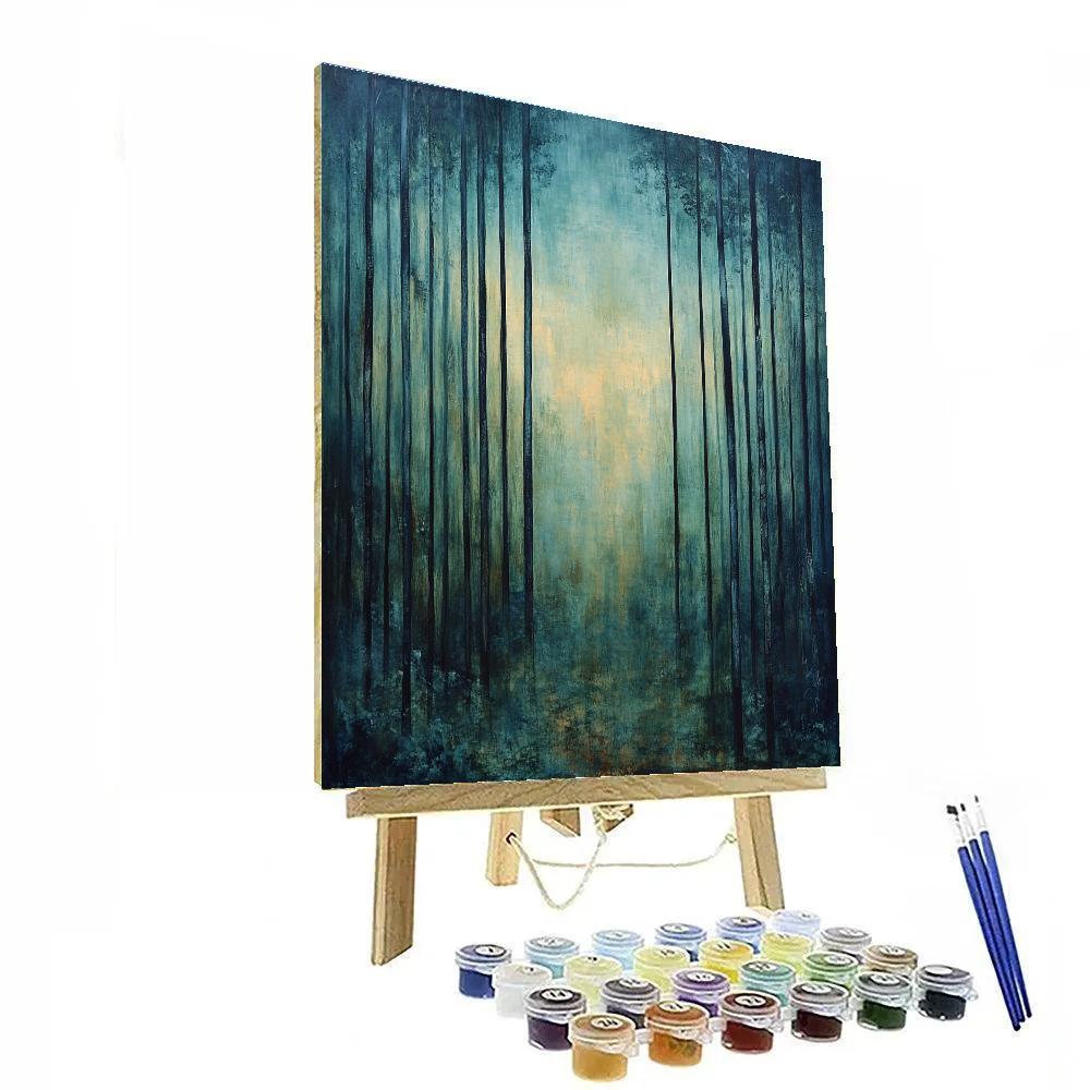 Max Ernst Inspired Subconscious Forest Weather DIY paint by numbers