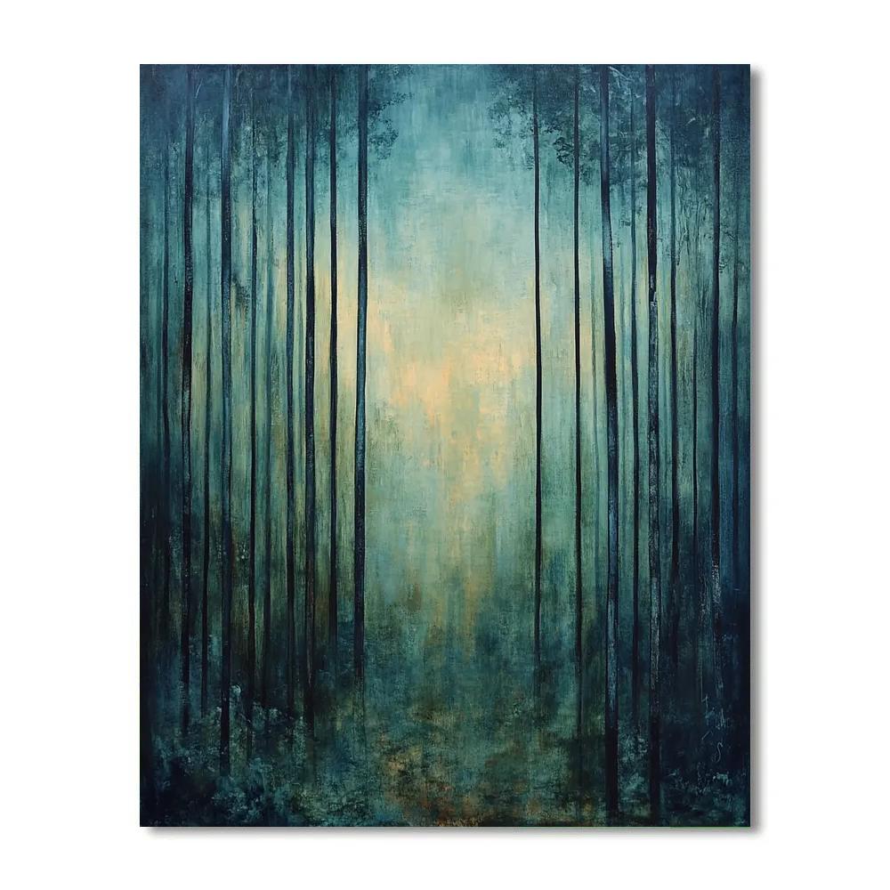 Max Ernst Inspired Subconscious Forest Weather DIY paint by numbers