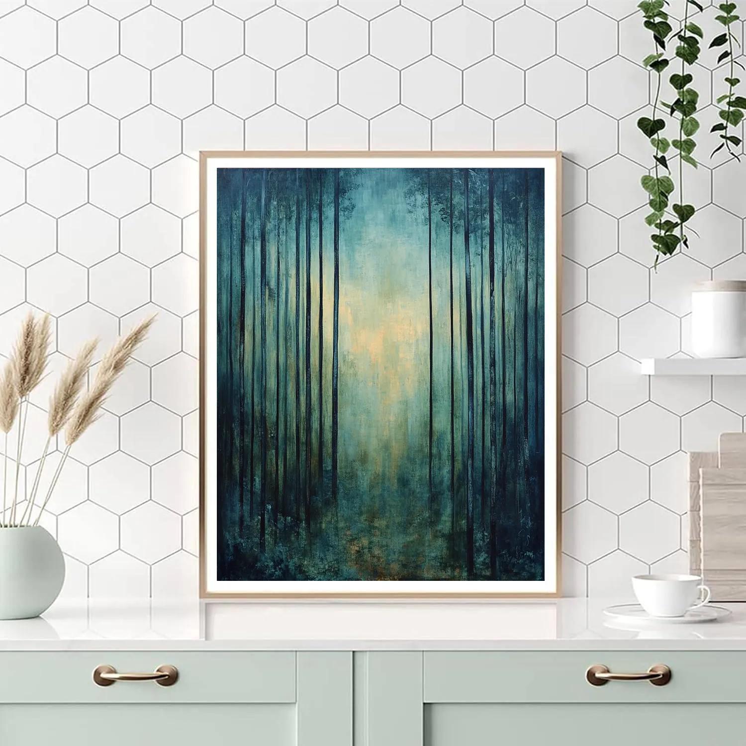 Max Ernst Inspired Subconscious Forest Weather DIY paint by numbers