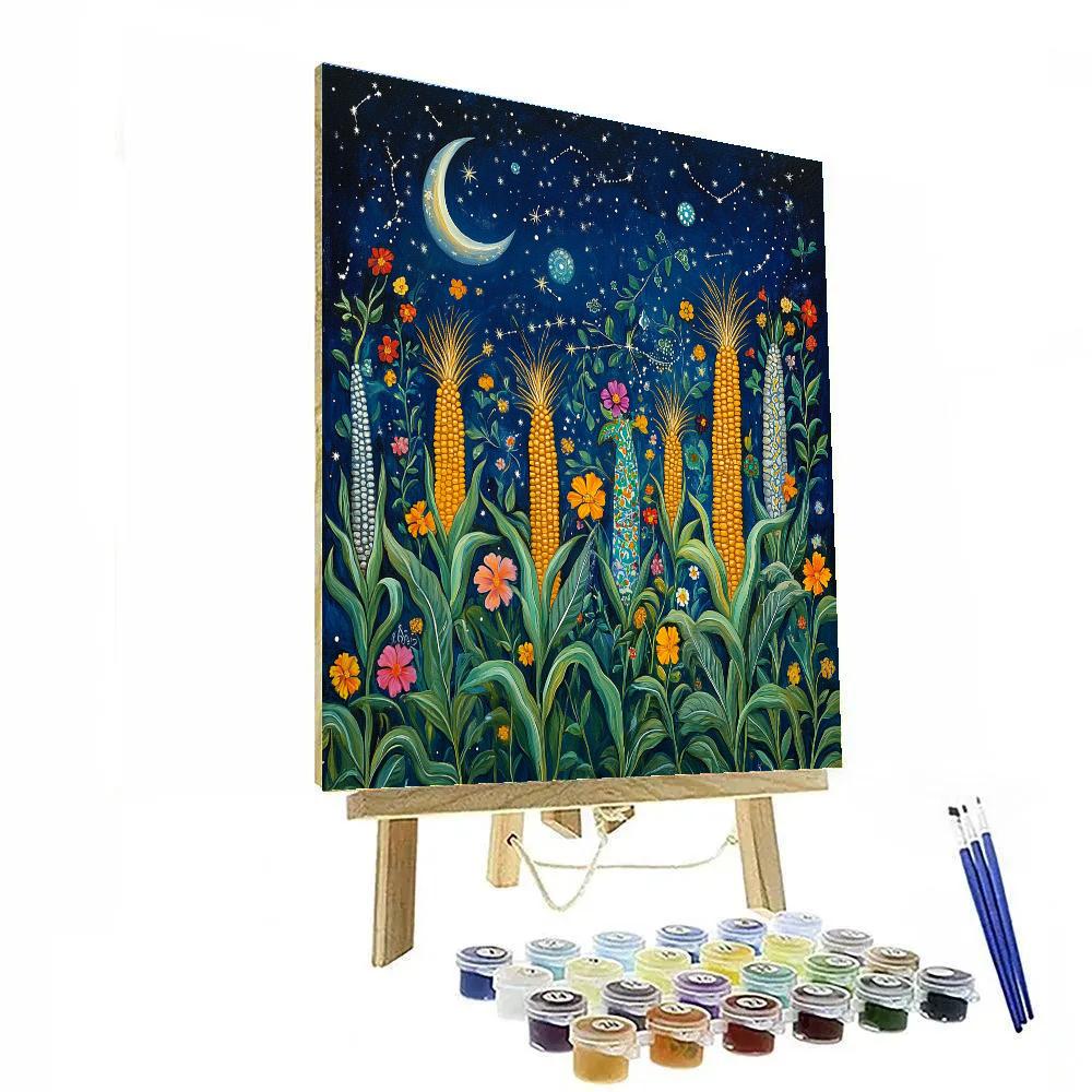 Frida Kahlo Inspired Cosmic Milpa Of Dreams Numbered painting kits