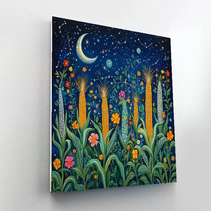 Frida Kahlo Inspired Cosmic Milpa Of Dreams Numbered painting kits