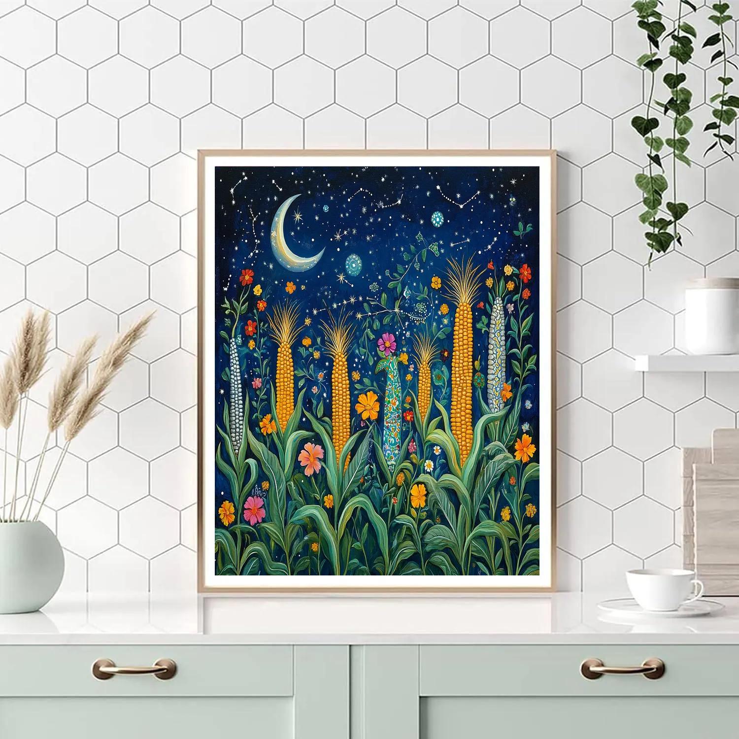 Frida Kahlo Inspired Cosmic Milpa Of Dreams Numbered painting kits