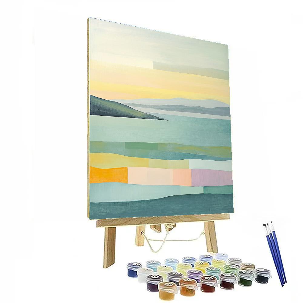 Paul Cézanne Inspired Tidal Geometry Of Dawn Light Numbered painting kits