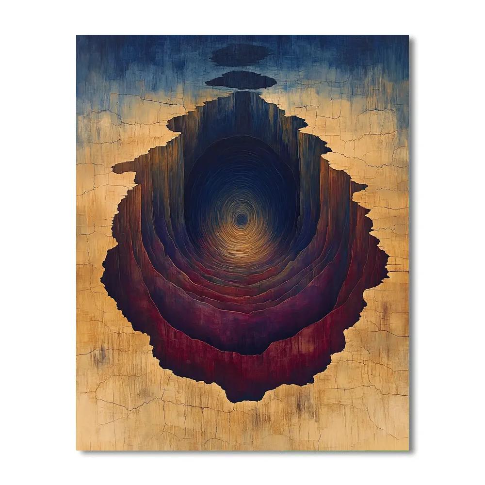 Max Ernst Inspired Cosmic Erosion Of Time Numbered painting kits