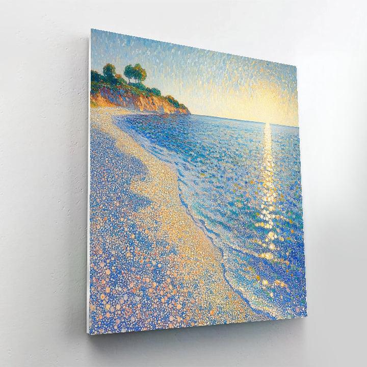 Georges Seurat Inspired Tidal Light Horizons paint by numbers