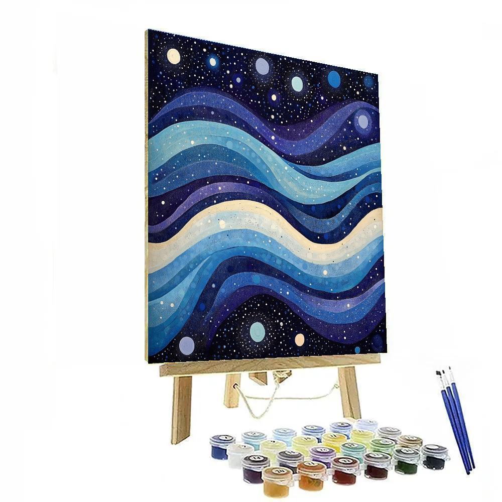 Georges Seurat Inspired Celestial Color Drift Numbered painting kits