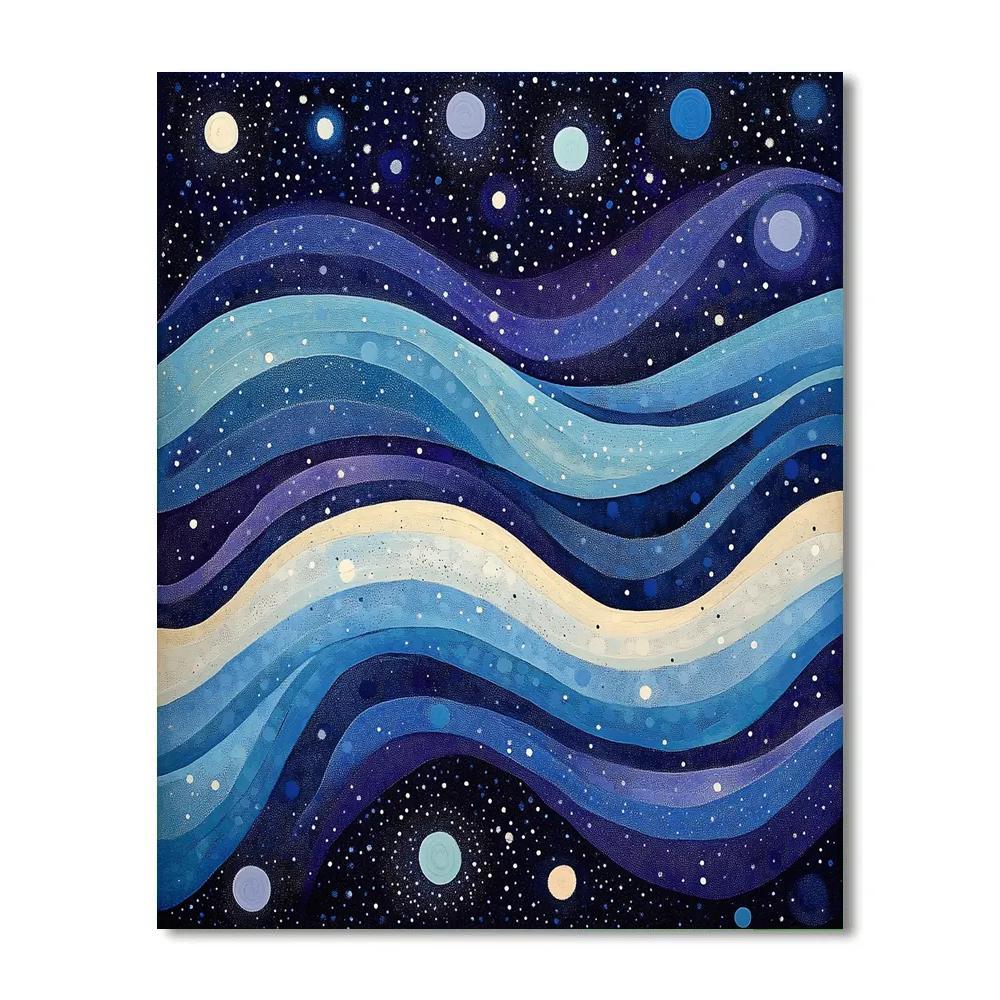Georges Seurat Inspired Celestial Color Drift Numbered painting kits